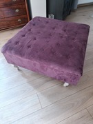 Pufa duża obita welurem 