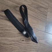 Czarny pasek damski kokarda elastyczny