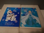 Zestaw 2szt zeszyty A5 16 kartkowych  3 linie Frozen 