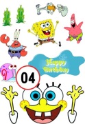 Pan Opłatek na tort - SPONGEBOB KANCIASTOPORTY A4