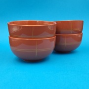 Zestaw 4 miseczek Riverdale 16 cm – kolor Brique (terakota) / Flaczarki