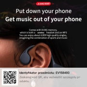 Słuchawki pływackie IPX8 z MP3