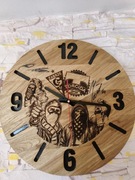 Zegar z LITEGO drewna Dębowego 