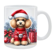 KUBEK PUDEL TOY, PIES, ŚWIĘTA, WYSYŁKA 24H