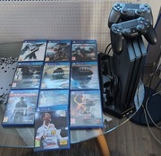 PS4 Pro - Dysk 2TB - 2 pady - gry - podstawka