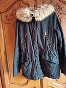 Parka ocieplana damska Zara S
