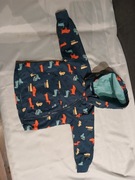 Kurtka wiosenna chłopięca w pieski 98 granatowa Cool Club z kapturem