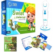 ZESTAW CZYTAJ Z ALBIKIEM ŚWIAT ZWIERZĄT + PIÓRO + GRATIS ETUI