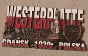 DUŻY Magnes na lodówkę metalowy WESTERPLATTE Oksywie Hel Gdańsk Gdynia(36).