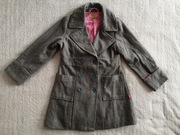 Szary elegancki wełniany płaszcz Jackpot 128