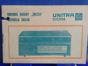 Instrukcja obsługi, Odbiornik radiowy *ŚNIEŻKA*, UNITRA DIORA