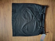 Spódnica damska czarna mini z paskiem r. 40 