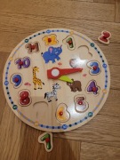 Zegar puzzle do nauki godzin