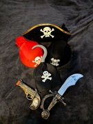 Zestaw piracki + maska czaszki – idealny na Halloween