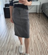 Jeansowa spódnica midi, ołówkowa, Firetrap, M