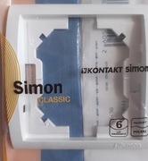 Ramka pojedyncza  SIMON  CLASSIC Biała - nowa