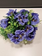 Stroik/ wiązanka na cmentarz,  wiosenna obciążona, bratki 