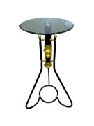 Stolik kwietnik szklany bla vintage retro prl loft