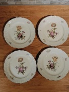 4 talerze Royal Copenhagen Frijsenborg, zestaw vintage, lata 60