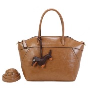 INES DeLAURE Wygodna torebka cinnamon A-252