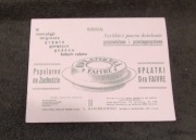 Przedwojenna reklama apteka opłatki bibuła do atramentu 