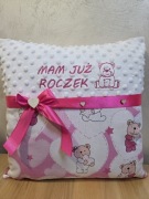Poduszka z haftem urodziny ROCZEK