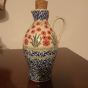 Butelka na oliwę,ceramika Bolesławiec