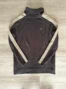 Mustang * męski sweter golf brązowy * XL