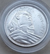 Egipt 10 Piastrów Sfinks srebro 833