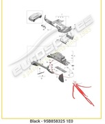 Pokrywa schowka macan dolna. 95B858325