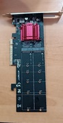 Kontroler Axagon Adapter PCI express PCEM2-ND 2xNVME M.2 karta