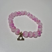 Piękna bransoletka handmade ze znakiem zodiaku waga, obwód 18 cm