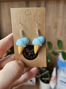 Kolczyki lody lody w rożku 