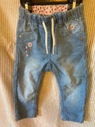 Niebiesko jasne jeansowe spodenki dziewczęce r. 80 9/12 months 