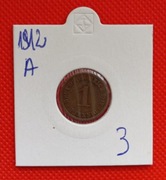 Niemcy Wilhelm II  1 fenig 1912 A 