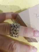 srebrny pierścionek fi 16