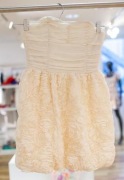H&M SUKIENKA GARDEN RÓŻE GORSETOWA ECRU NUDE 38 WESELE VINTAGE
