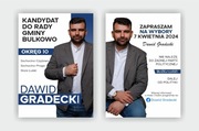 Ulotka wyborcza A5 250 A6 500 Projekt i druk 24h