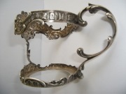 PIĘKNY UCHWYT  DO SZKLANKI - ROSJA XIX /XX W - SREBRO -PR..84 