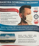 Maseczka jednorazowa 3-warstwy - 2000 sztuk ATEST!