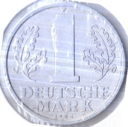 NIEMCY - NRD 1 marka 1956 A, KM# 13, XF