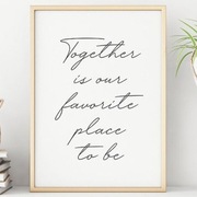 A4 Plakat z cytatem rodzina po angielsku do salonu