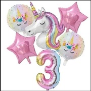 Zestaw balonów  jednorożec SZYBKA WYSYŁKA