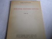 KSIĄŻKA-ROCZNIK HISTORII SZTUKI-TOM-XV