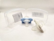 ChiccoSmoczek Physioforma Mini Silikonowy (Biało-Niebieski) 2 Sztuki