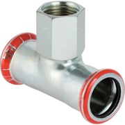 GEBERIT Mapress C-Stahl | Trójnik z gwintem wew. d18-1/2"-18 (2 szt.)