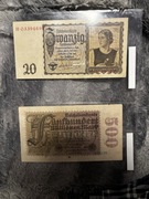 20 Marek 1939 oraz 500 marek 1923r.