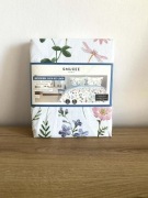 Pościel Satynowa 160x200 SMUKEE HOME Kwiaty Ważki Dwustronna 3 el YKK