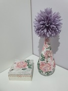 Szkatulka wazon decoupage