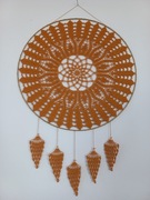 Łapacz snów Mandala Serwetka Złoty 50 cm Prezent